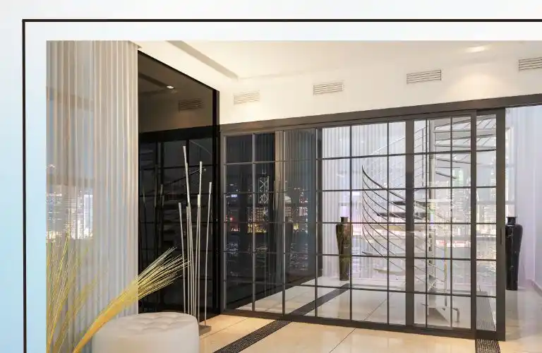 Szklana ścianka działowa